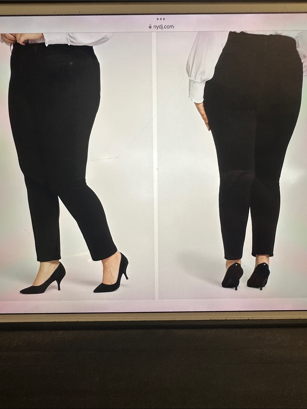 NYDJ Sheri Slim Dark Blue Jeans